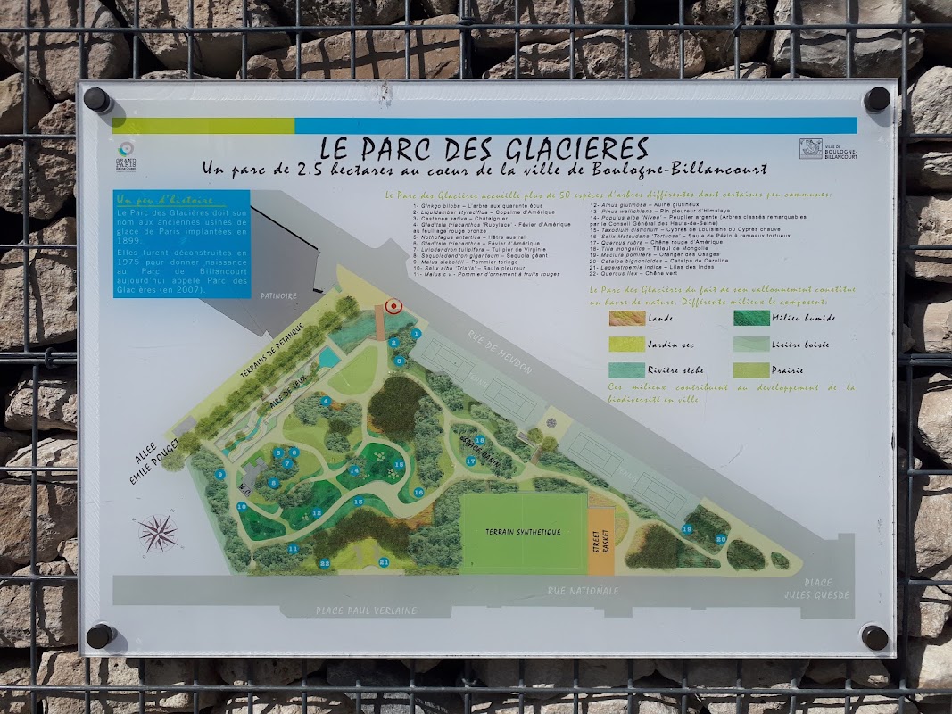Court de tennis - Parc des Glacières